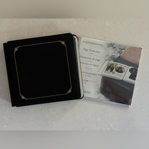 Creative Memories 7X7 Black Photo Album with Page Protectors